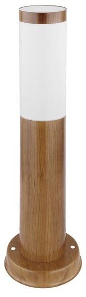 GLOBO 3158W BOSTON vonkajšie stojanové svietidlo/stĺpik V450mm 1xE27 IP44 imitácia dreva, opál