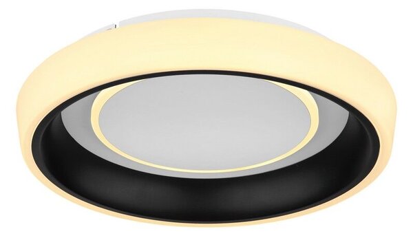 GLOBO 48272-46B TABANO stropné svietidlo LED D500mm 50W/3300lm 3000-6500K čierna matná, opál, stmievateľné, diaľkový ovládač