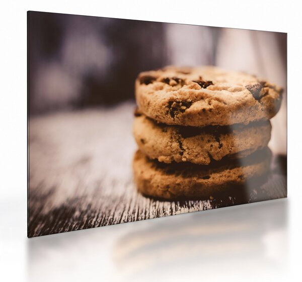 Sklenený obraz cookies sušienok (70x50 cm)