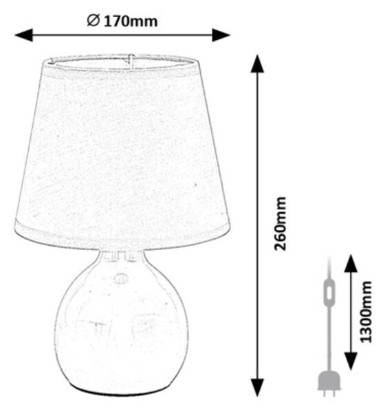 Rabalux INGRID stolná lampa 74077