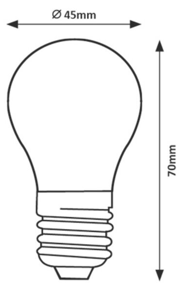 Rabalux SMD LED žiarovka G45 5W E27 500Lm 3000K