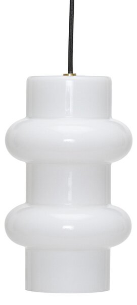 Závesné svietidlá Hübsch, Pilule Double, stmievateľné, Biela, Obývacia izba, Sklo, Škandinávsky