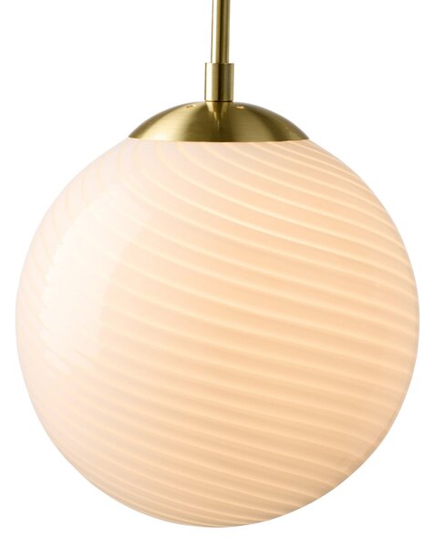 Závesné svietidlá Halo Design, CANDY BALL, stmievateľné, Biela, Obývacia izba, Sklo, Dizajnový