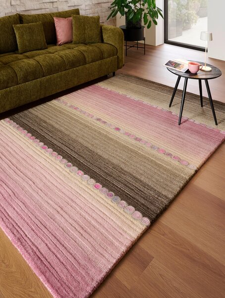 ORIENTÁLNY KOBEREC, 60/90 cm sivá, pink Cazaris - Koberce