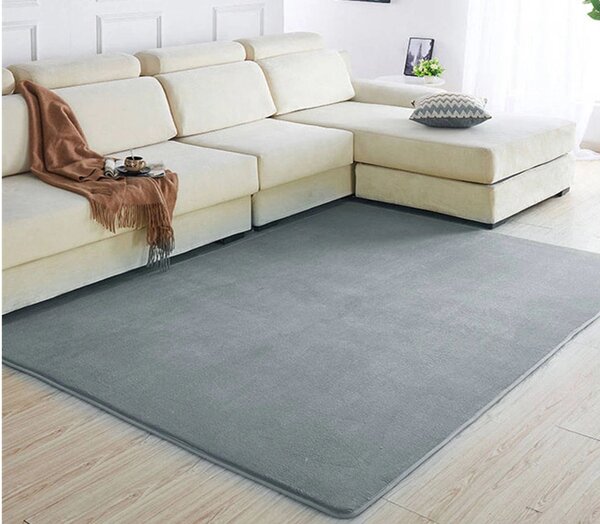TZ Sivý jednofarebný obdĺžnikový koberec Polar Rozmer: 200x300 cm