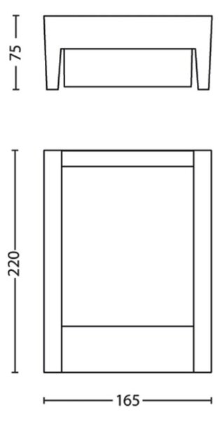 Philips 8719514490222 Arbour exteriérové nástenné svietidlo LED 3,8W/800lm 3000K antracit