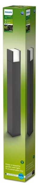 Philips 8719514490260 Arbour exteriérový stĺpik LED V770mm 3,8W/800lm 3000K antracit