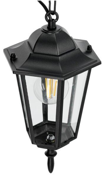 Vonkajší luster na reťazi 1xE27/60W/230V čierna