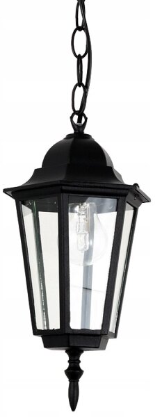 Vonkajší luster na reťazi 1xE27/60W/230V čierna