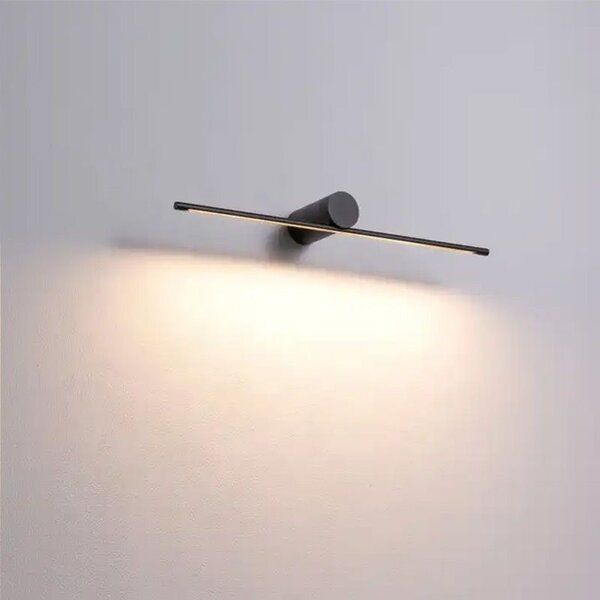 Toolight Toolight, LED nástenné svietidlo 40cm 6W 4000K APP1341-W, čierna, OSW-02431