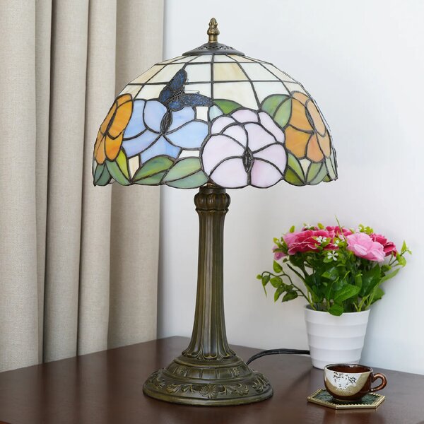 Lampy Tiffany Butterfly on the flower stolná lampa tiffany 202