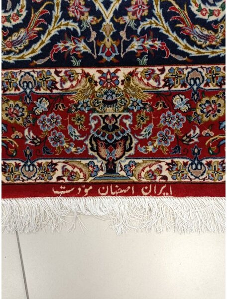 Nádherný vzácny Isfahan známa tkáčska rodina Modet 1,07 x 1,57 m