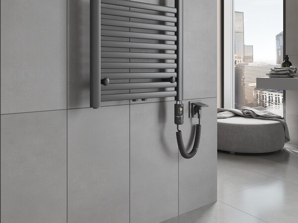 Mexen Hades, elektrické vykurovacie teleso 1500 x 400 mm, 600 W, antracitová, W104-1500-400-2600-66