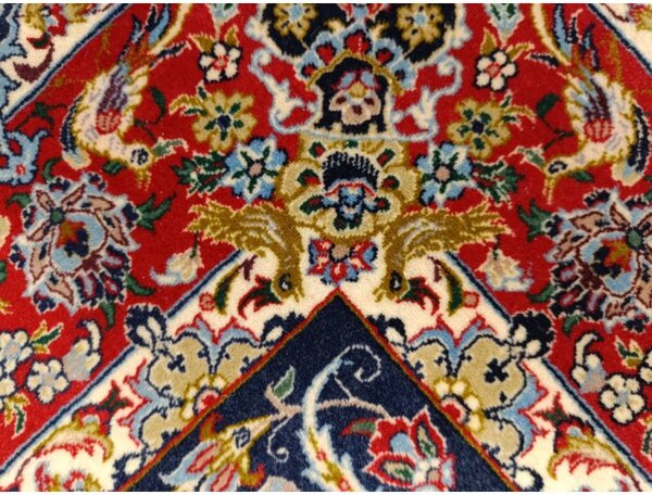 Nádherný vzácny Isfahan známa tkáčska rodina Modet 1,07 x 1,57 m