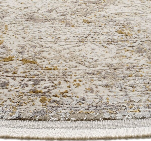 Béžovo zlatý koberec Bestseller Cava 303 kruh 2,00 x 2,00 m