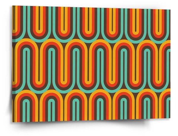 Sablio Obraz Retro vlny - 150x110 cm