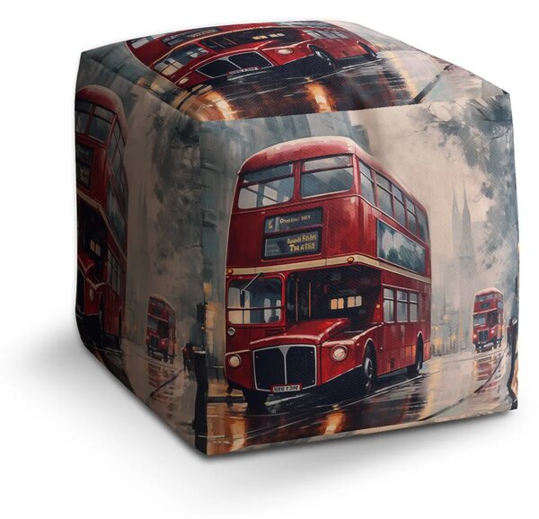 Sablio Taburet Cube Londýn Double-decker 2 - 40x40x40 cm