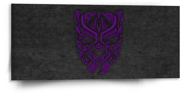 Sablio Obraz BLACK PANTHER wakanda forever Fialový - 110x50 cm