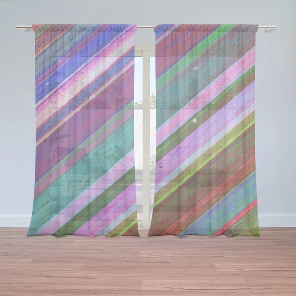 Sablio Záclony Nafarbené drevo: 2ks 150x250cm