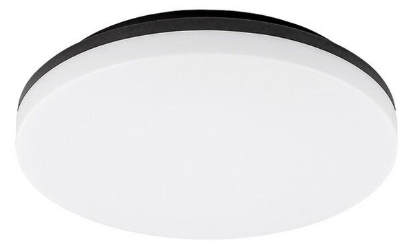 RABALUX 7265 Pernik exteriérové stropné svietidlo LED D280mm 24W/2400lm 3000K IP54 čierna, biela