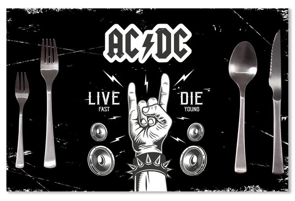 Sablio Prestieranie ACDC Live fast, die young: 40x30cm