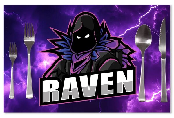 Sablio Prestieranie FORTNITE RAVEN Fialová búrka: 40x30cm