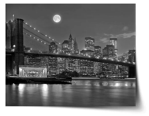 Sablio Plagát Nočný New York 2 - 60x40 cm