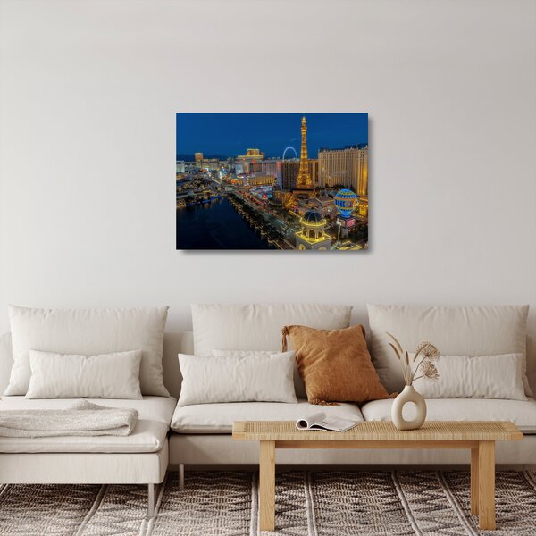 Sklenený obraz - Las Vegas (70x50 cm)