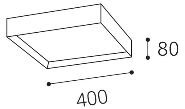LED2 1272251DT MILO stropné svietidlo LED 400x400mm 30W/2010lm 3000-4000K TRIAC biela