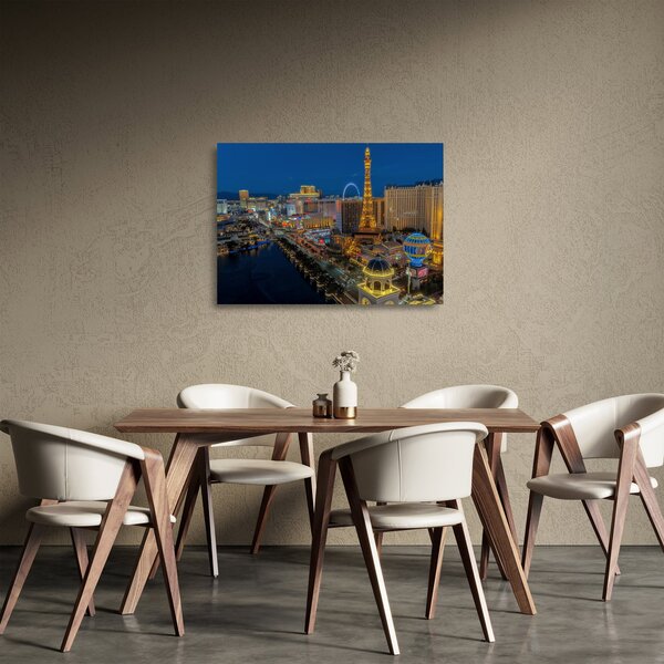 Sklenený obraz - Las Vegas (70x50 cm)