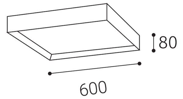 LED2 1272353DT MILO stropné svietidlo LED 600x600mm 60W/4000lm 3000-4000K TRIAC čierna