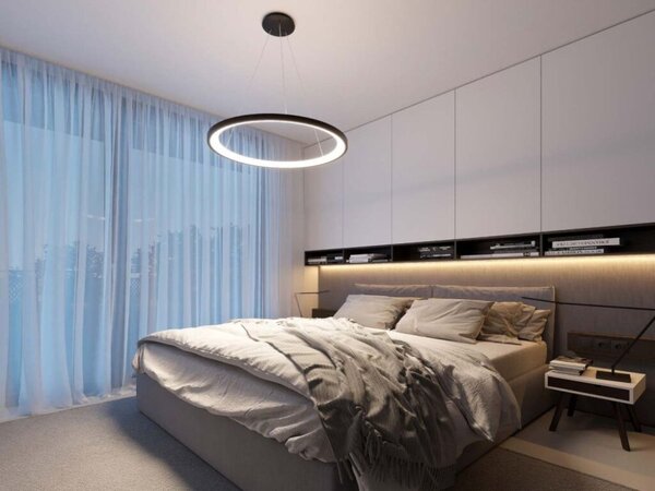 LED2 3271858DT BELLA SLIM závesné svietidlo LED D480mm 38W/2660lm 3000-4000K TRIAC kávová