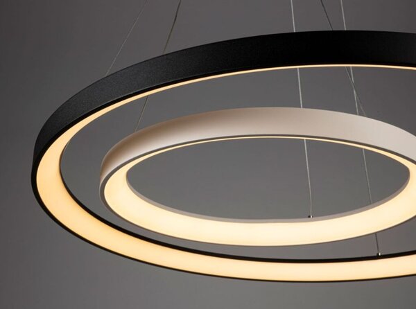 LED2 3273253 BELLA SLIM závesné svietidlo LED D580mm 48W/3360lm 3000-4000K čierna