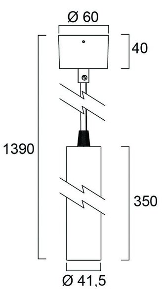 Sylvania 0006185 závesné svietidlo Pixo Mini PENDANT 490lm 2700K MB biela