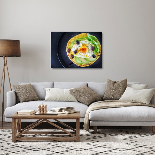 Sklenený obraz zdravej palacinky (70x50 cm)
