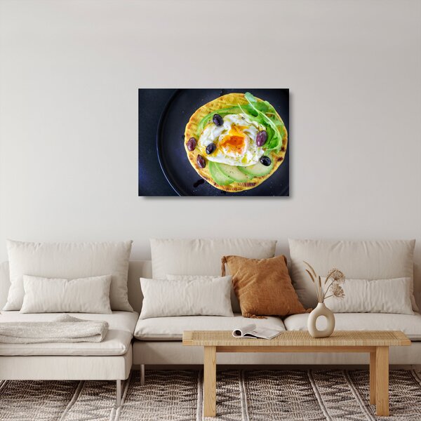 Sklenený obraz zdravej palacinky (70x50 cm)
