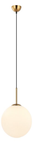 ITALUX PND-5578-1L-BRO Deore závesné svietidlo 1xE27 D300mm starožitná bronzová, biela