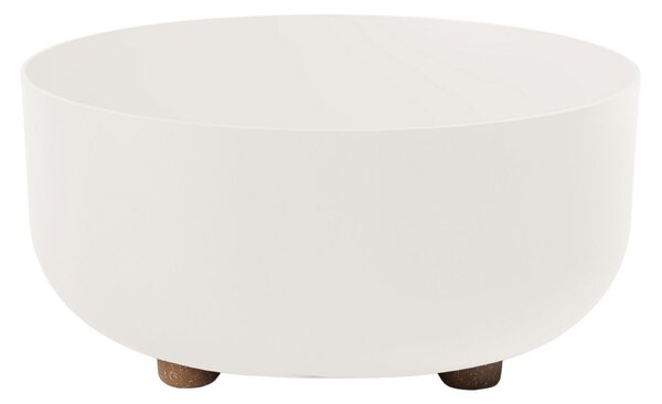 PLASTOVÝ KVETINÁČ TERRA 30X14,5 CM BIELA
