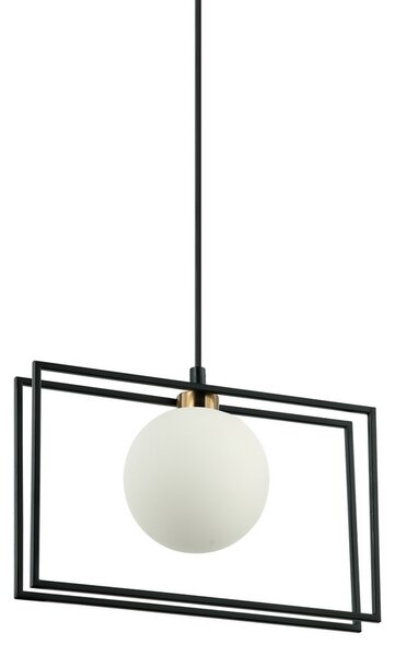 ITALUX PND-53423-1-BK Grosetta závesné svietidlo 1xG9 čierna, biela