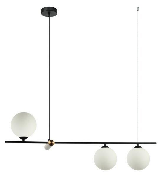 ITALUX PND-76540-3-BK Barletta závesné svietidlo 3xG9 čierna, biela