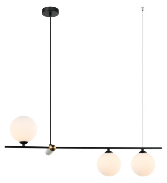 ITALUX PND-76540-3-BK Barletta závesné svietidlo 3xG9 čierna, biela
