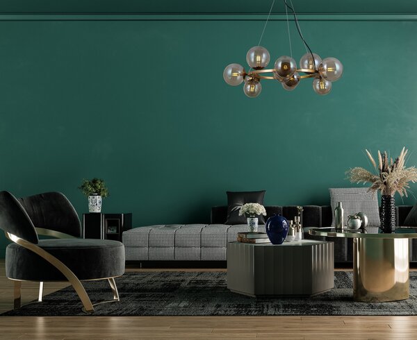 ITALUX PND-30223-11A Montora závesné svietidlo 11xG9 medová mosadz, dymová