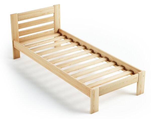 Jednolôžková drevená posteľ 80x200 LK01 A - borovica