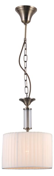 ITALUX PND-28343-1 Ferlena závesné svietidlo 1xE14 D240mm starožitná bronzová, biela