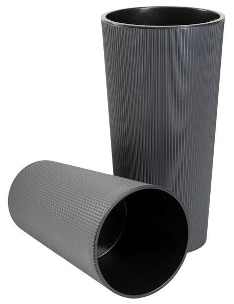 PLASTOVÝ KVETINÁČ URBANIKA ECO 46,5X25,5 CM ANTRACITOVÁ
