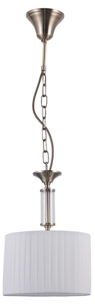 ITALUX PND-28343-1 Ferlena závesné svietidlo 1xE14 D240mm starožitná bronzová, biela