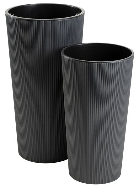 PLASTOVÝ KVETINÁČ URBANIKA ECO 46,5X25,5 CM ANTRACITOVÁ
