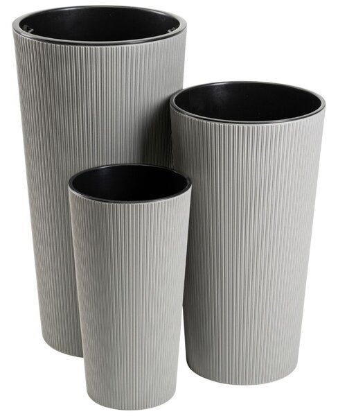 PLASTOVÝ KVETINÁČ URBANIKA ECO 46,5X25,5 CM SIVÁ