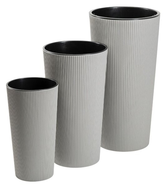 PLASTOVÝ KVETINÁČ URBANIKA ECO 46,5X25,5 CM SIVÁ