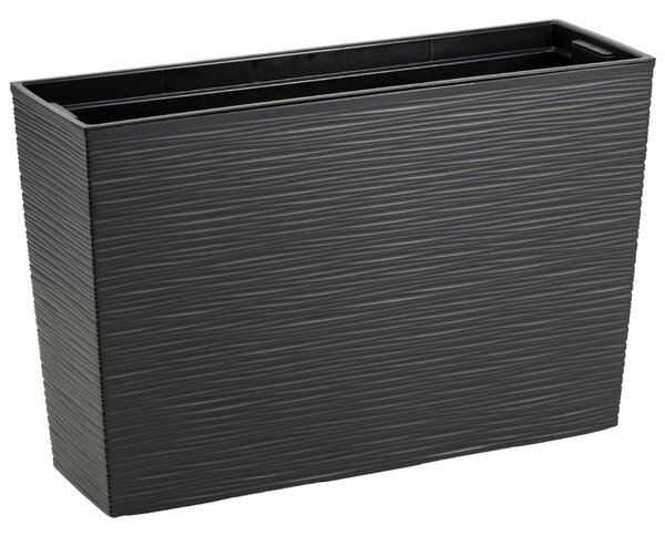 PLASTOVÝ KVETINÁČ BLOOM RIFLO 36X56X20 CM ČIERNA